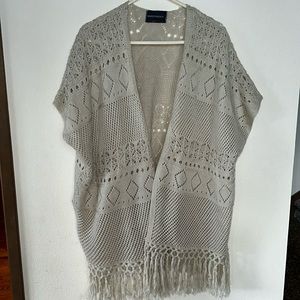 ROBERTO PANCALDI Poncho with Arm Holes Made in Italy One Size Fits All